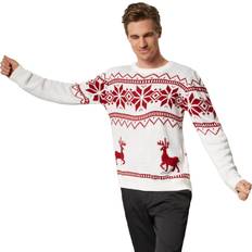 Herren - Weihnachtspullover tectake Unisex, Pullover, Winterland, Weiss