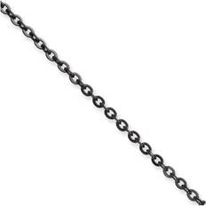 Chokers - Men Necklaces Chisel Black Ip-plated 2.3mm Cable Chain Necklace Black Black