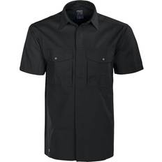 Mens Short-Sleeved Formal Shirt Black
