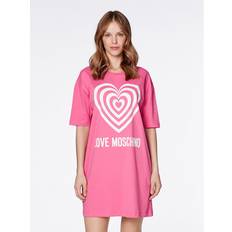 Love Moschino Bekleidung Love Moschino Women's Short-Sleeved T-Shape Comfort fit Dress, Fuchsia