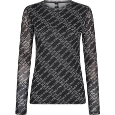 Elastan / Lycra / Spandex Bluser Hype The Detail Mesh Blouse - Black