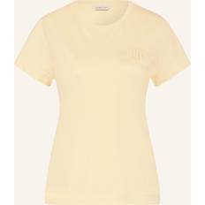 Gant Gula Överdelar Gant Dam REG Tonal Shield SS t-shirt, Dusty Light Yellow, standard, Dusty ljusgul
