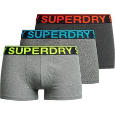 Sous-vêtements pour hommes vente Superdry Unterhosen Bio-Baumwolle Grau