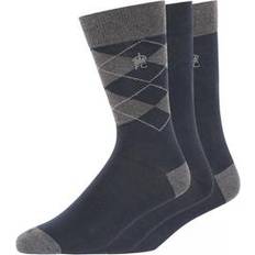 French Connection Socks French Connection Argyle Socks 3pk Marine/Charcoal 7-11