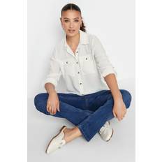 Fabric - Woman Shirts LTS Tall Utility Shirt White