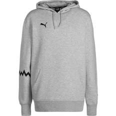 Puma Hoops Team Hoodie Herren hellgrau schwarz