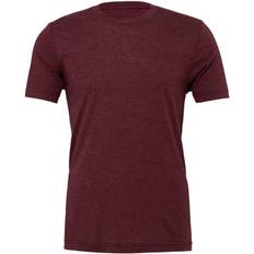 Bella Canvas Triblend Crew Neck Plain Short Sleeve T-Shirt Maroon