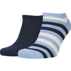 Tommy Hilfiger Men Socks Tommy Hilfiger Mens Striped Trainer Socks Light Blue 9-12