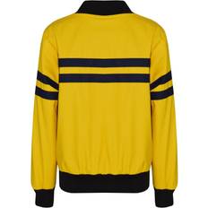 Stripes Jackets A2Z Kids 13 Years, Mustard Kids Boys Girls Jackets Contrast Striped PU Bomber Varsity School Top Biker Coat Yellow 13-14yrs