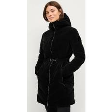 Parkacoat Gold Velvet Light Padded Parka Sort