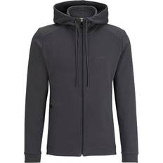 BOSS Men's Saggy Curved Sweat Jacket - Dark Grey