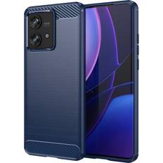 MAULUND Motorola Edge 40 Neo Brushed Carbon Plastik Blå