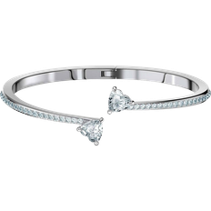 Swarovski Bracciali Swarovski Attract Soul Heart Bangle - Silver/Transparent