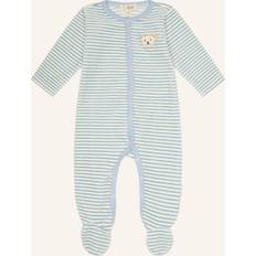 Velour Jumpsuits Barnkläder Steiff Strampler WELLNESS BLAU/ GRAU