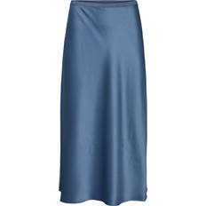 Polo Ralph Lauren Skjørt Polo Ralph Lauren Satin Midi Skirt Channel Blue