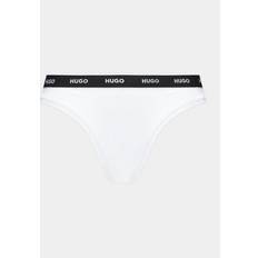 Nainen - Valkoinen Miesten alusvaatteet HUGO Stretch Cotton String Briefs - Waistband