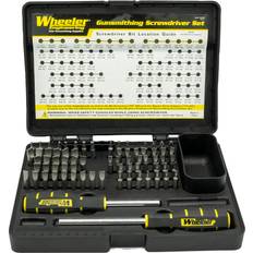 Wheeler Engineering 72-Piece Screwdriver Set with 2 Screwdriver Bits, Case Firearm Maintenance