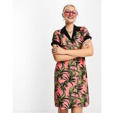 Fred Perry Vrouw Jurken Fred Perry Palm Print Shirt - Oranje