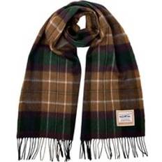 100% Pure Wool Check Scarf Purple One