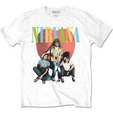 Nirvana Heart Logo T Shirt - White