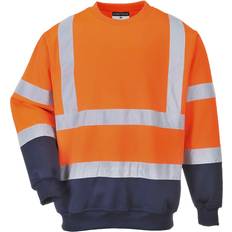 Arbejdstøj & Udstyr Portwest B306 Two Tone Hi-Vis Sweatshirt Orange/Navy