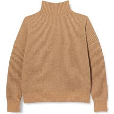 Polokrage Överdelar Barnkläder s.Oliver Girl's Knitted Jumper Made of Chenille Yarn - Sandstone (2133990.8466.S)