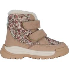 Wheat Winter Boots Millas Double Velcro Tex Print Rose Dawn