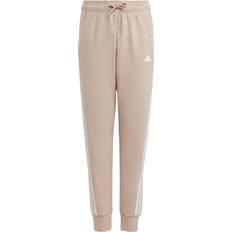 Adidas cotton pants adidas Girl's Futere Icons 3-Stripes Cotton Pants - Wonder Taupe S23/White (IC0117)