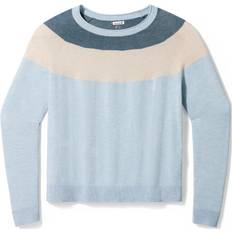 Smartwool Women Tops Smartwool Women's Edgewood Colorblock Crew Sweater Jumper XL, grey