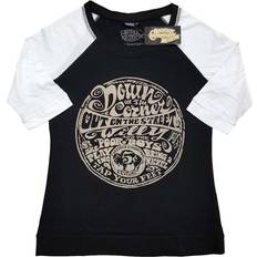 Transparent T-shirts ROCK OFF Clearwater Revival Down On The Corner Raglan - Black