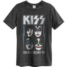 Kiss XXL, Charcoal T Shirt Was Made For Lovin You Official Amplified Unisex Charcoal