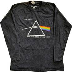 PINK Long Sleeve T-Shirt Dark Side Of The Moon Courier Dip Dye Wash - Unisex