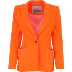 Orange - Women Blazers Vivienne Westwood Fluo Orange Polyester Rita Blazer Orange