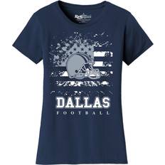 Soccer T-shirts RAWSOME T-SHIRTS Women's Star-Spangled Football Short-Sleeve T-Shirts Dallas