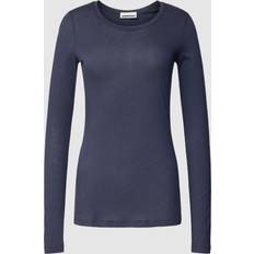 Armedangels Longsleeve mit Rundhalsausschnitt Modell 'ENRICCAA SOFT' in Marineblau, Größe