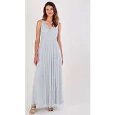 Silver Dresses Monsoon Anne Mesh Maxi Dress