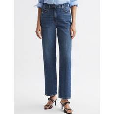 Reiss Jeans Reiss Selin Straight Leg Jeans, Mid Blue