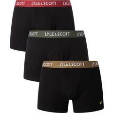 Lyle & Scott Herren Unterwäsche Lyle & Scott Barclay Waistbands Boxershorts Black Multi