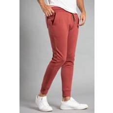 Cotton Blend Staple Drawstring Joggers Red