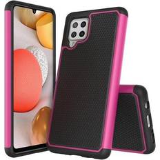 HD Accessory TotalDefense Hybrid Case for Samsung Galaxy A42 5G Hot Pink