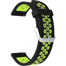 HKHBJS Dual Color Black Silicone Watch Band Strap For Garmin Move Luxe