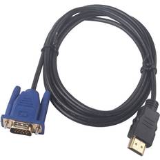 1.8 M HDMI Cable HDMI To VGA 1080P HD With Adapter Cable HDMI TO VGA Cable May31