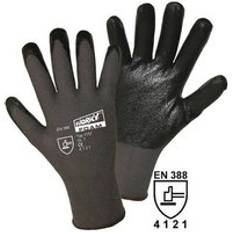 Black Disposable Gloves L+D worky FOAM Nylon-Nitril 1157-Nylon Protective glove gloves 9, CAT II pcs