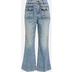 Zimmermann Jeans Zimmermann Raie cropped flared jeans blue