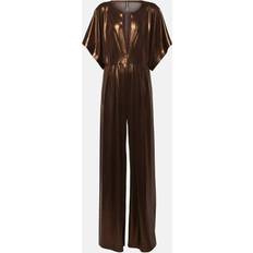 Jumpsuits & Overaller Norma Kamali Rectangle Jog jersey jumpsuit brown