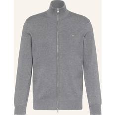 Gant Vesten Gant Regular Fit Cardigan - Donkergrijs