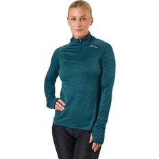 2XU Pulls 2XU Ignition 1/4 Zip Deep Jade/Silver Reflective Female Turquesa