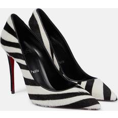 Christian Louboutin Multicolored Heels & Pumps Christian Louboutin Kate zebra-print calf hair pumps multicoloured