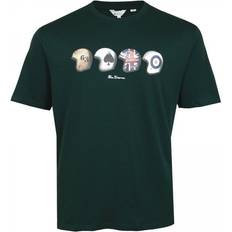 Ben Sherman 4XL T-shirts Ben Sherman Plus Helmets T-Shirt Dark Green 2XL, Colour: Da