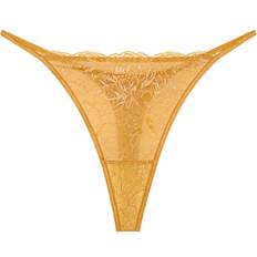 Donna - Oro Mutande Triumph Damen Amourette Charm Shimmer Highleg String Briefs, Golden Biscuit